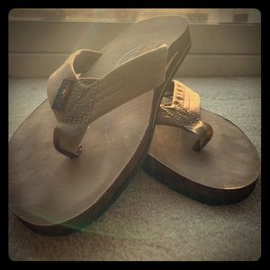 Rainbow sandals double layer